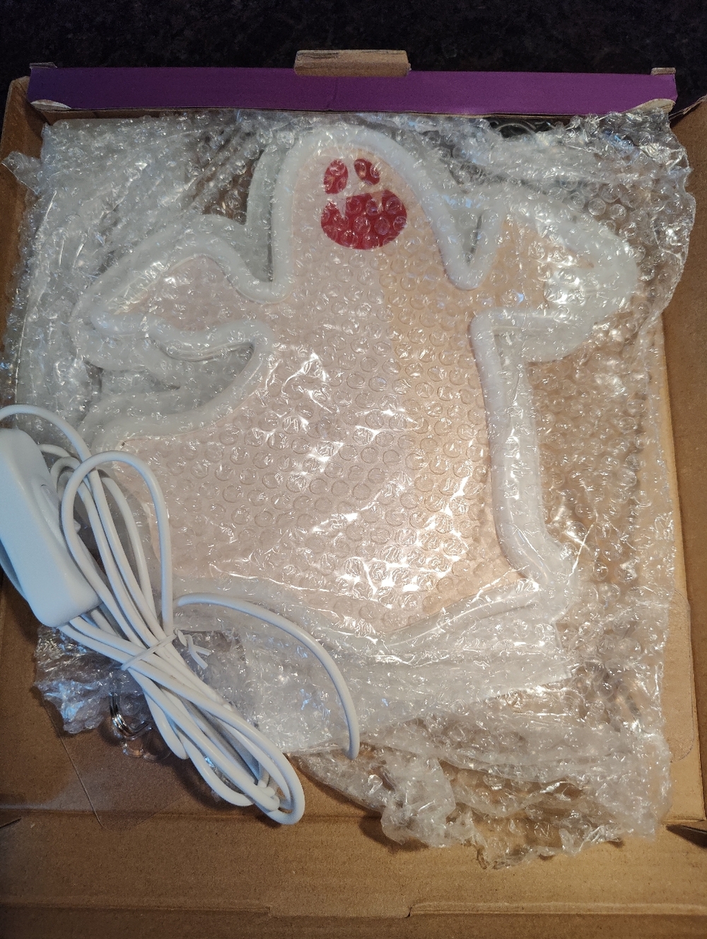 Halloween Ghost Neon Sign, White, Desktop Or Hang/Wall Mounted